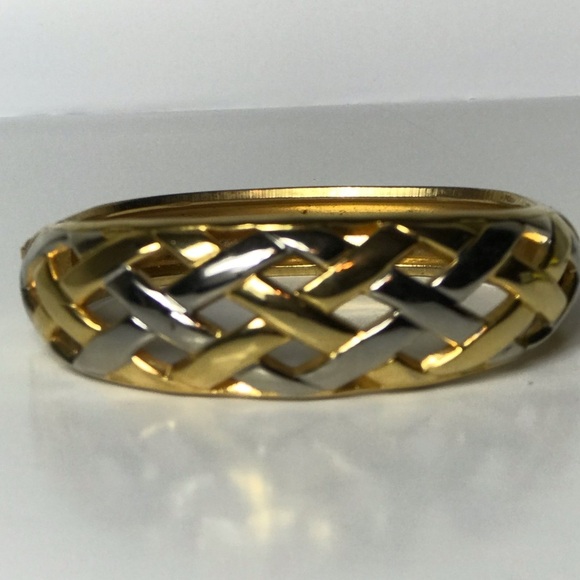 Gold and silver metal bracelet - Picture 5 of 9